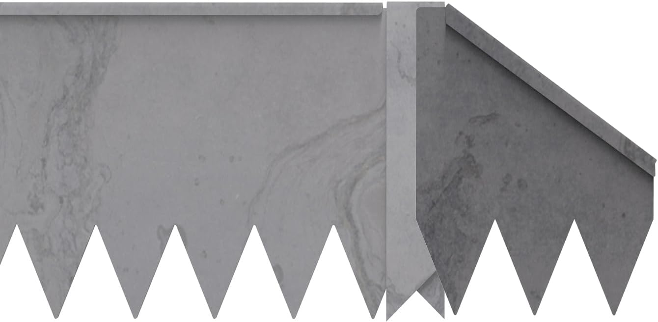 Hammer-in Landscape Edging - Cor-Ten Steel - Start/Finish Pieces (COR-Ten Steel, 8-in)