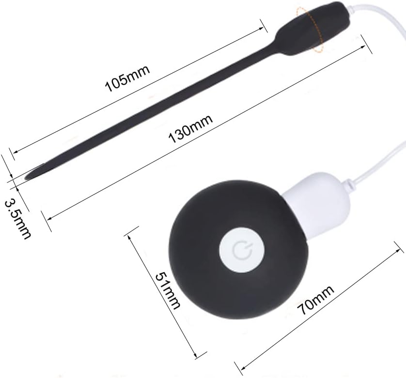 Miniatura 7 de Sonido vibratorio de silicona para hombres Estimulación de uretra Masturbador de entrenamiento del pene masculino