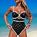 Womens Monokini Swimsuits - High Waisted Tummy Control,Fashion Sexy Cutout Boho Swimsuits,for Beach Travel Medium Black