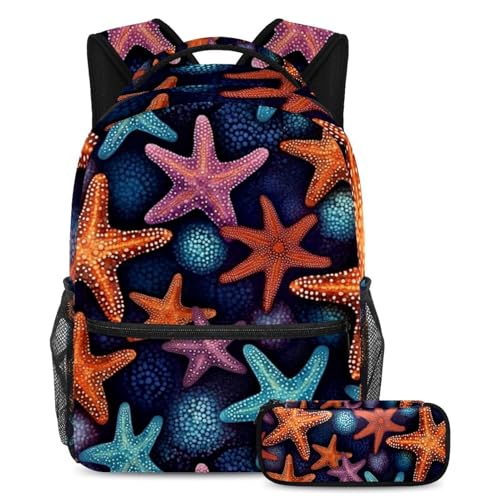 Sac à dos esthétique étoile de mer pour soulager le dos des élèves au quotidien