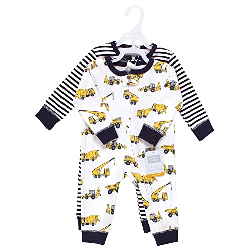 Image of Hudson Baby Baby Cotton Union Suit, 3 Pack