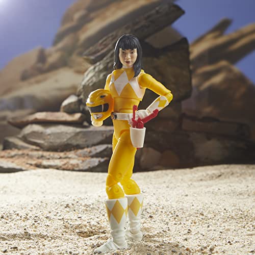 Power Rangers Lightning Collection 6-Inch Mighty Morphin Yellow Ranger Collectible Action Figure Toy With Accessories #TOP7