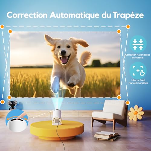 [Apps intégrées& 2026 Upgrad] AKIYO O2 Vidéoprojecteur avec WiFi 6 BT 5.4 – vue 4