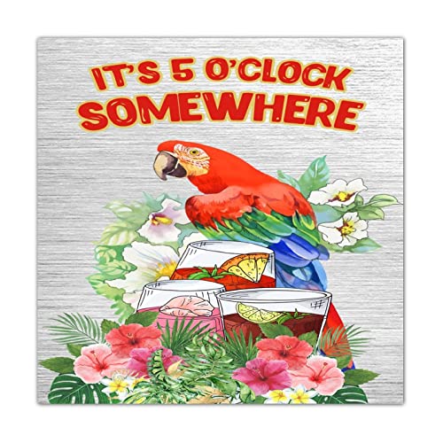 Motif flamant rose sur panneau de bois pour un cadeau de crémaillère idéal