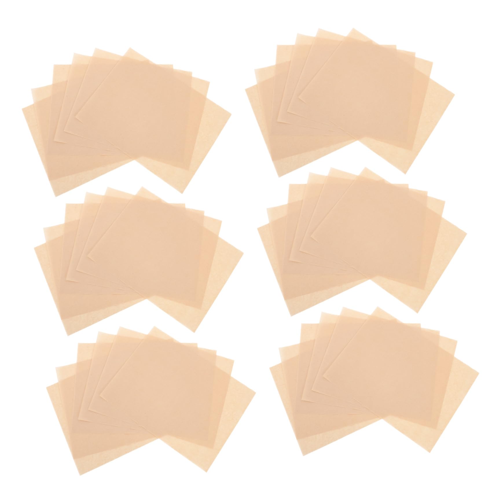 100 Stück Backpapier Zuschnitte Vorgefertigte Hitzebeständige Antihaftbeschichtete Pergamentpapier Matten Ungebleicht Vielseitig für Backofen Airfryer Grill und Dampfgaren