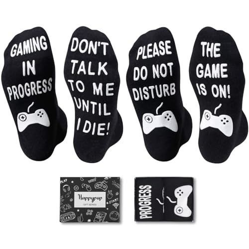 HAPPYPOP Do Not Disturb I'm Gaming Reading Socks-Funny Gifts For Women Men, Low Cut Ankle Golf Socks