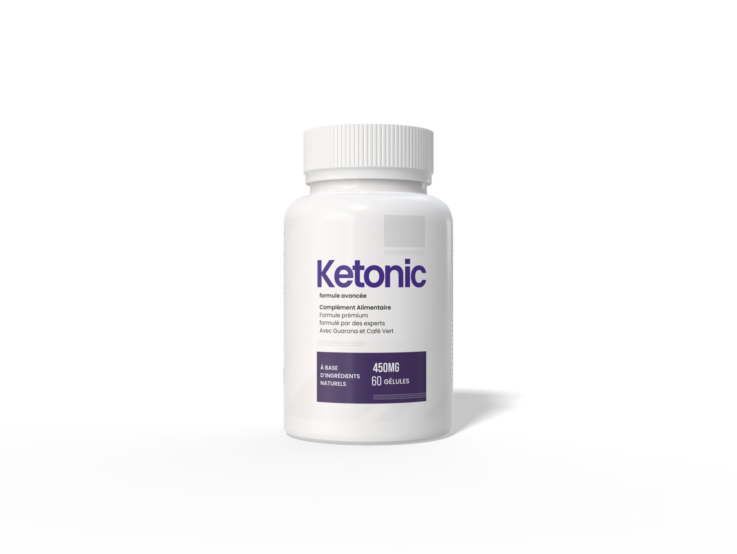 Ketonic – Complément alimentaire d’inspiration végétale aux plantes actives, 450 mg – 60 capsules