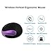 immagine 1Mouse Wireless 2.4G con Ricevitore Nano USB,Ergonomico Verticale Ottico Mouse Senza Fili,800/1200/1600/2400 DPI Regolabile,Ricarica Rapida,6 Pulsanti per Laptop,PC,Computer,Notebook,Windows,Mac-Viola