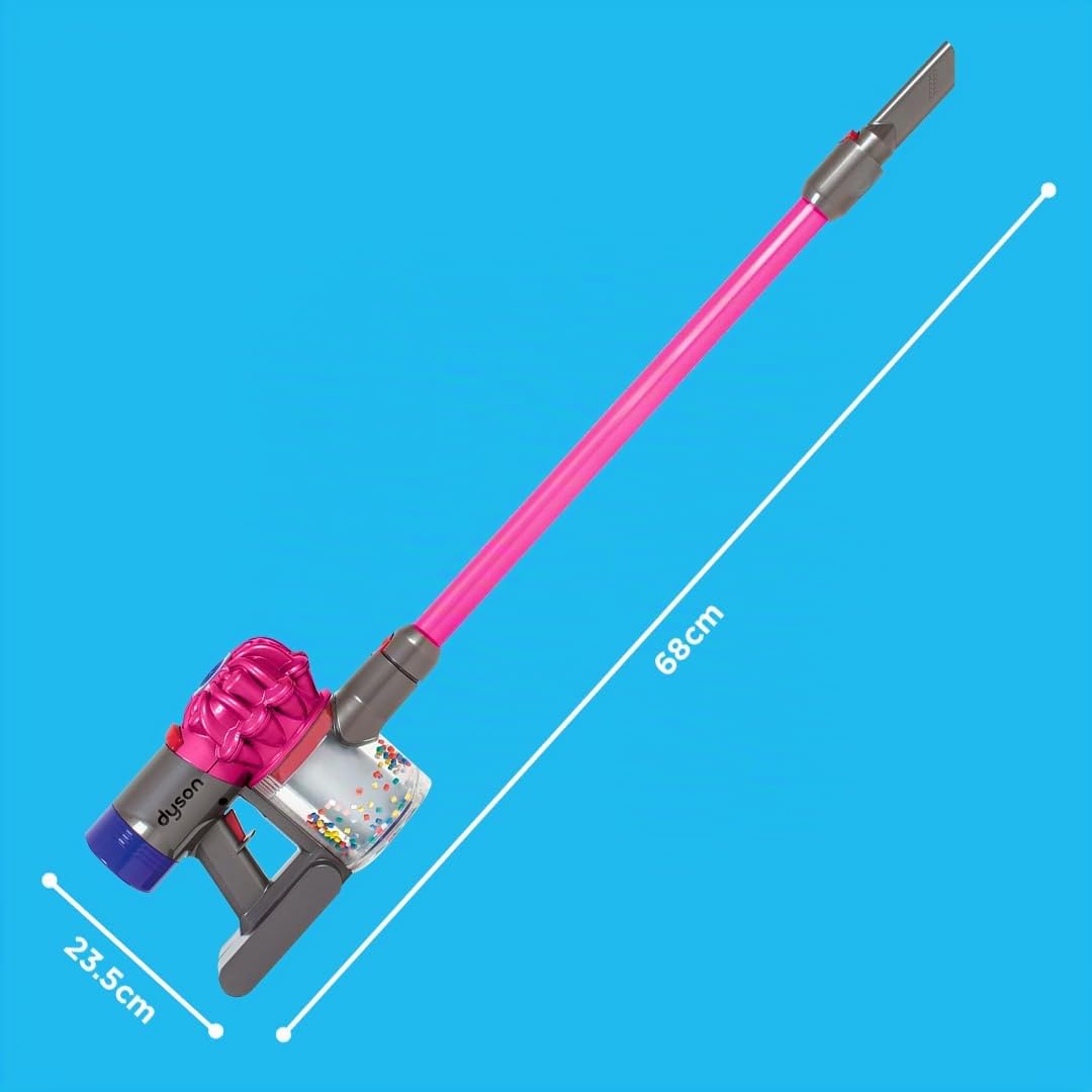 Casdon Dyson aspirapolvere senza filo | Aspirapolvere Dyson giocattolo interattivo ufficialmente autorizzato per bambini da 3 anni in su | Giochi di ruolo realistici e divertenti!