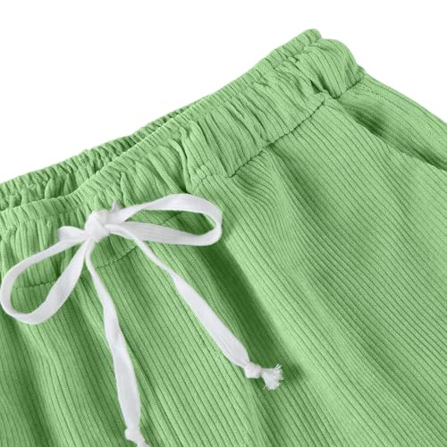 WANZZXCSL Mens Casual Corduroy Pants Drawstring Baggy Elastic Waist Sweatpants Lightweight Loose Fit Pant with Pockets4