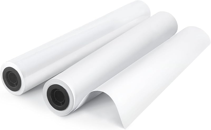 36" x 150' Wide Format Plotter Paper 2 Rolls | Goefun 20lb CAD Inkjet Paper Rolls 2" Core for CAD Printing on Plotter Printers