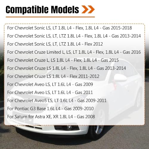 Image of Engine Valve Cover Cylinder Head Gasket Compatible with Chevy Cruze 1.8L 2011-2015 for Chevy Aveo 1.6L 2009-2011 for Chevy Sonic 1.8L 2012-2018 Replace 55354237 VS50779R