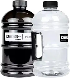 Garrafa Galão de Água 2L Squeeze Academia Musculação Treino Alça Antivazamento 2 Unidades