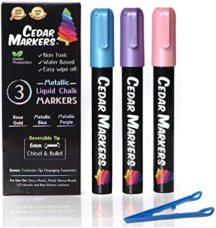 Cedar Markers Chalk Markers (3 Pack)