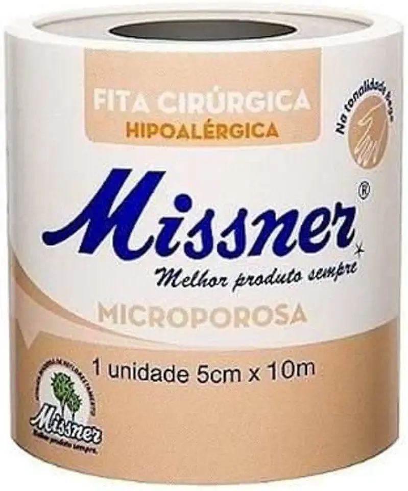 Missner Fita Microporosa Bege 5.0 Cm X 10 M