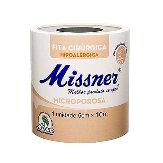 Missner Fita Microporosa Bege 5.0 Cm X 10 M