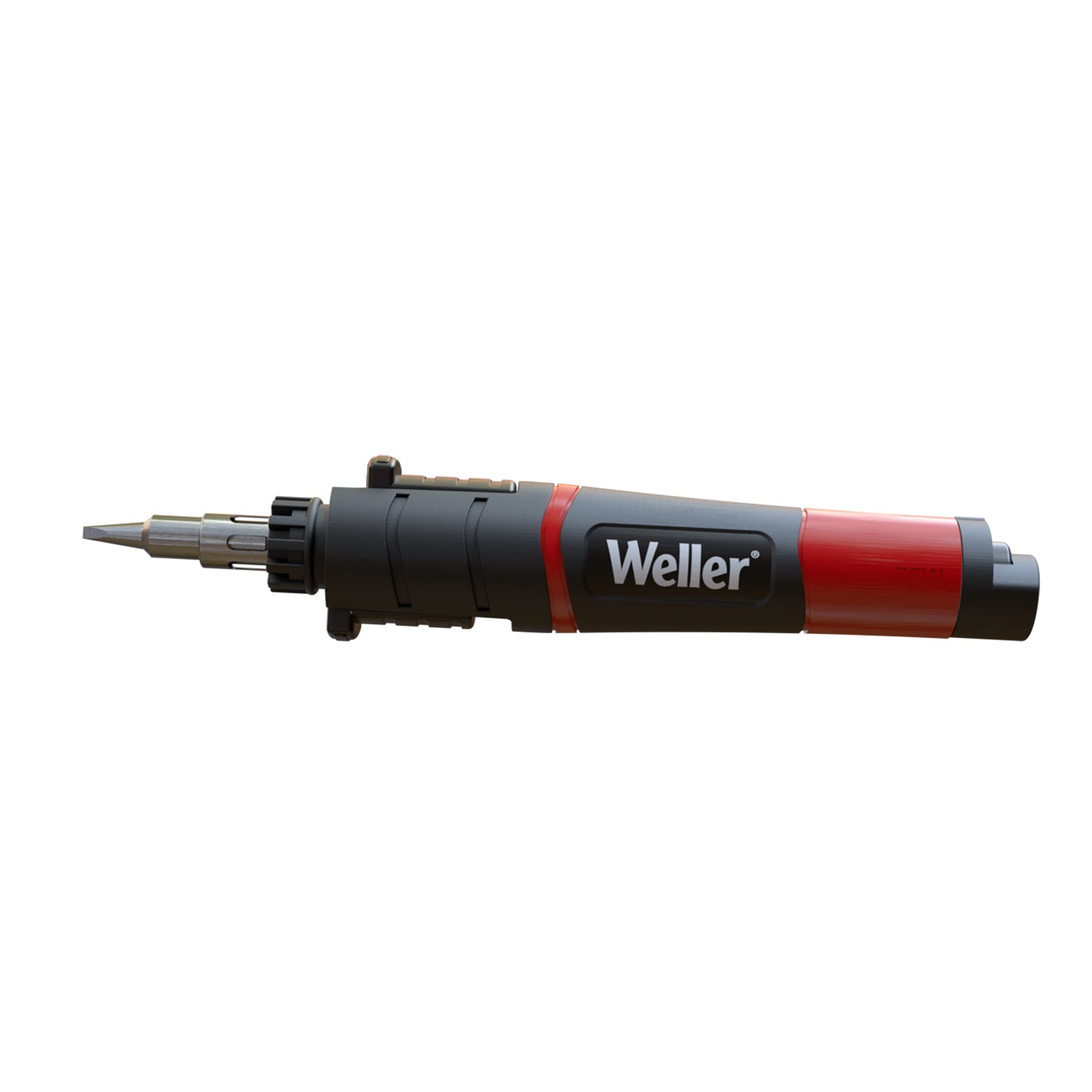 Weller WLBU75 Cautín Inalámbrico 25-75 W De Funcionamiento con Gas Butano para Aplicaciones De Aire Caliente/Soplete (Recarga No Incluida)