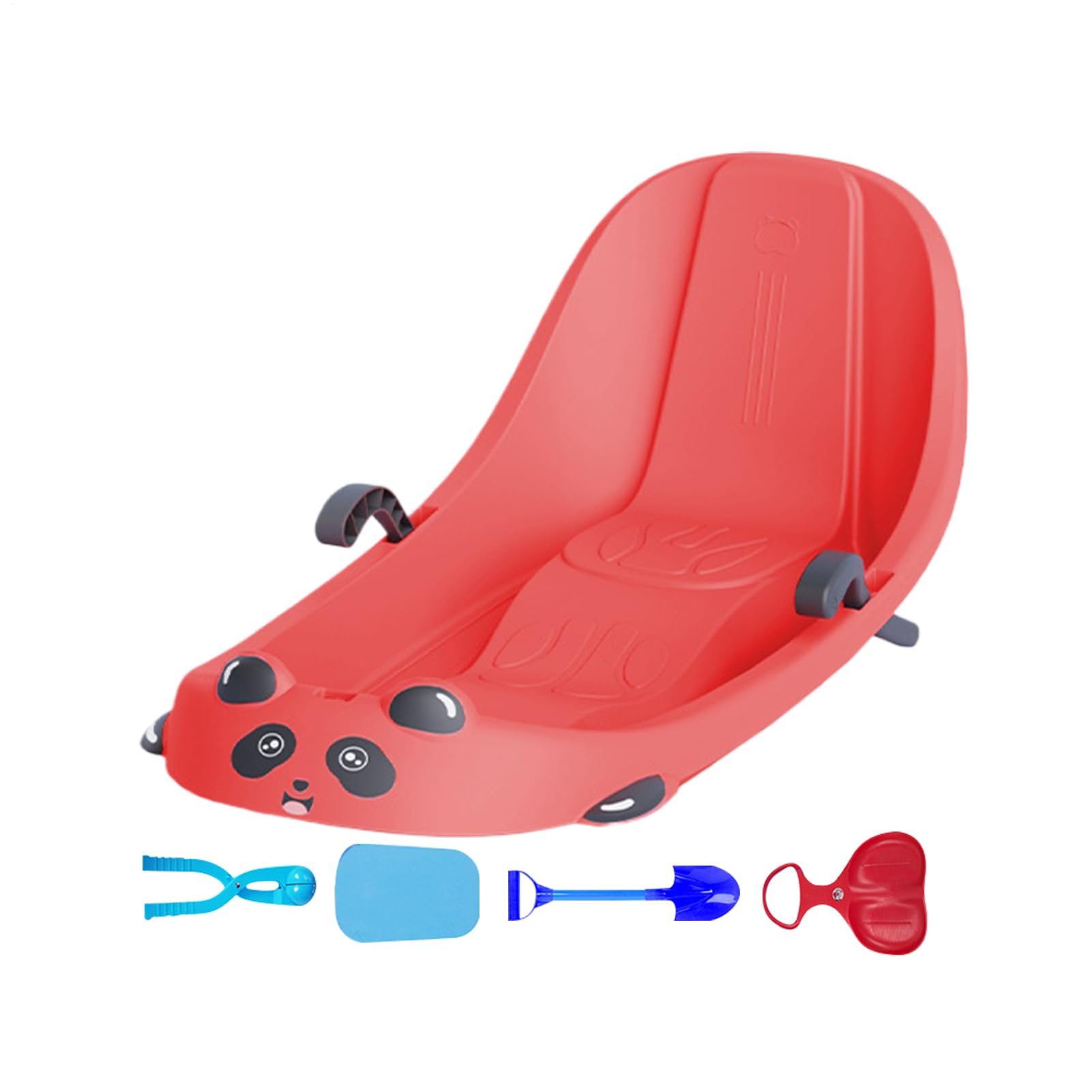 Schneeschlitten, Wintersport für die Familie | Outdoor-Schlitten mit Bremse – für kaltes Wetter, verschneite Hügel, Park, Garten, Spielplatz und