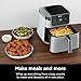 Ninja Air Fryer Pro XL 6.5QT | 4-in-1 Function | Air Crisp Technology | Nonstick Basket | Large Capacity | Fast & Even Cooking | Easy Clean Up (SN White)