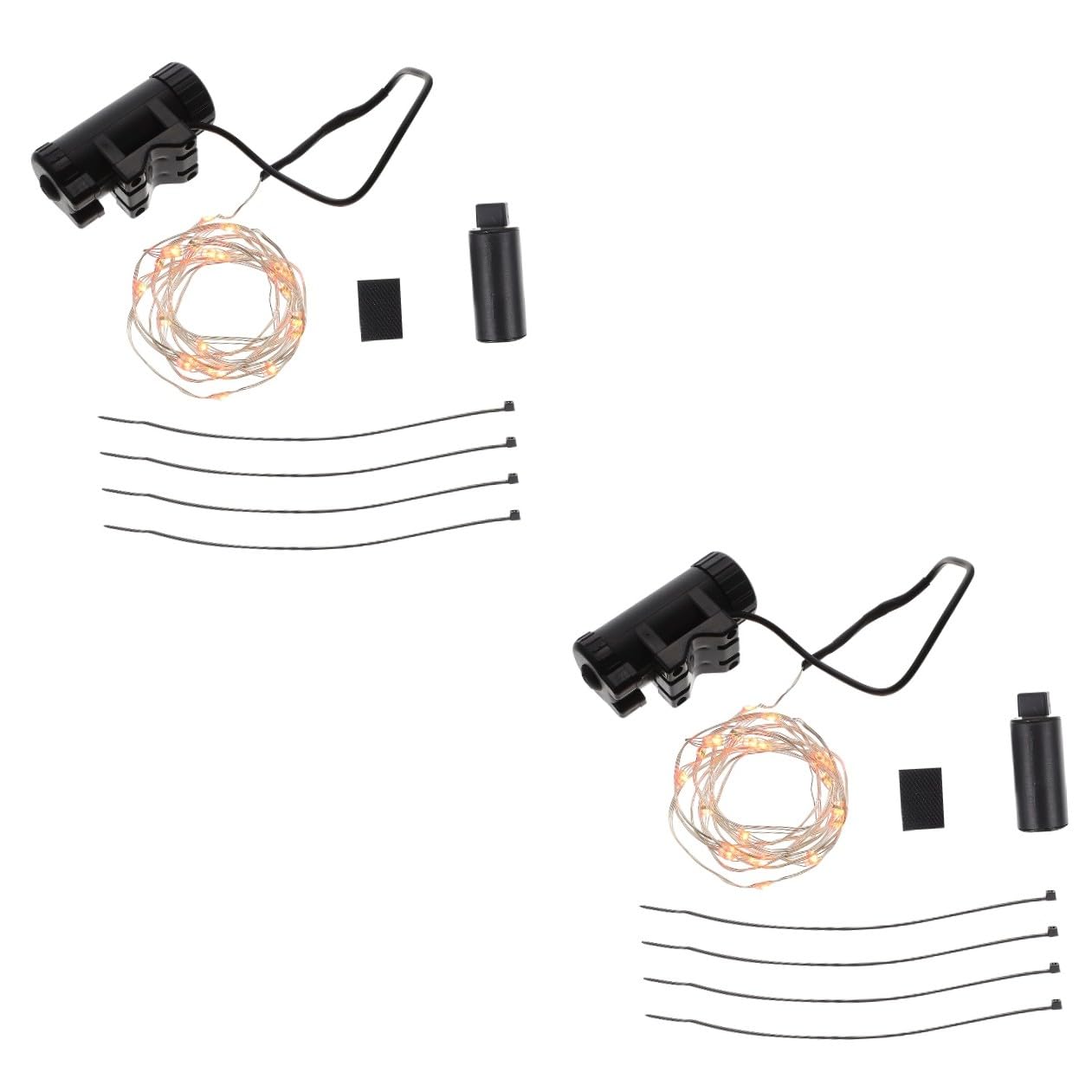 VANZACK 2ensembles Lumières De Vélo LED Rechargeables RGB Éclairage Décoratif pour Roues De Bicyclette Étanche Et Visible Parfait pour Adultes