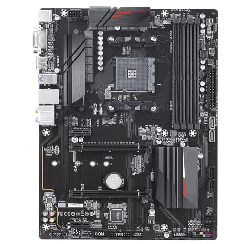 Carte mère AM4 B450 ATX idéale pour le télétravail sur double écran HDMI DVI
