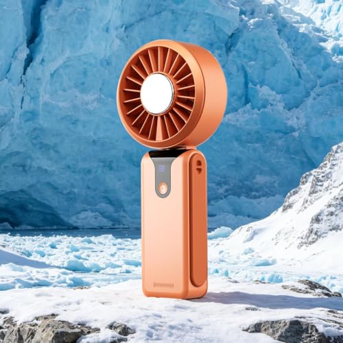 Ventilador de mano recargable para combatir el calor en senderismo y picnic con 3600 mAh 4