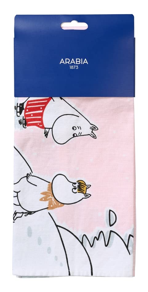 Amazon.co.jp: アラビア ムーミン キッチンタオル 43x67cm ウインター