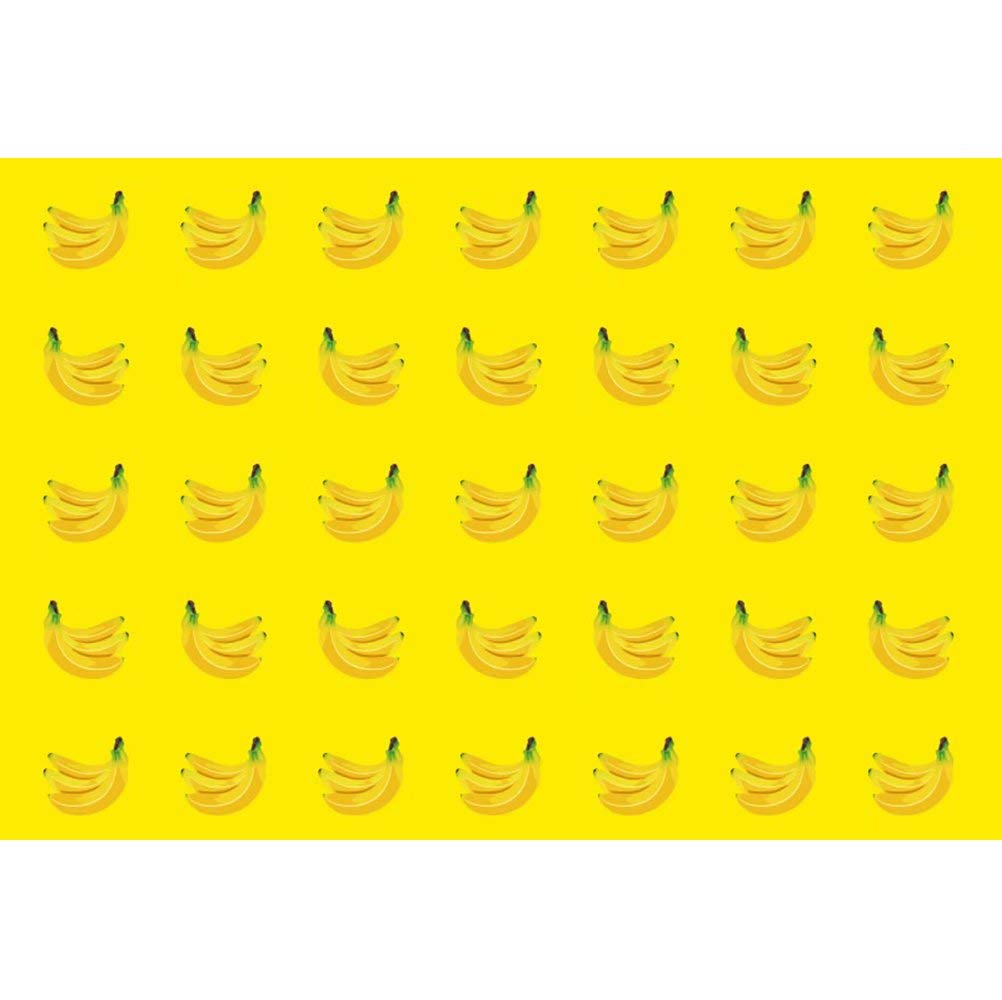 shensu Vinyl 9x6ft Bananas Fruit Photo Background Fresh Fruit Pattern Yellow Photography Backdrop for Boys Girls Men Women Birthday Decoration