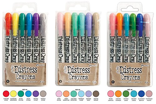 Ranger Tim Holtz 18 Distress Crayons Sets 4,5,6