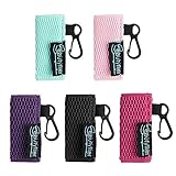 Beautyflier Clip-on Sleeve Chapstick Pouch Keychain Lipstick Holder Elastic Lip Balm Holder Travel...