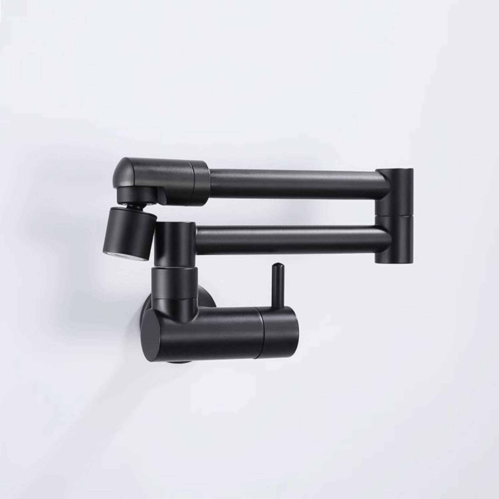 Rubinetto Cucina A Muro Ottone Rubinetto Lavello Cucina Pieghevole per Riempimento Pentole,Argento