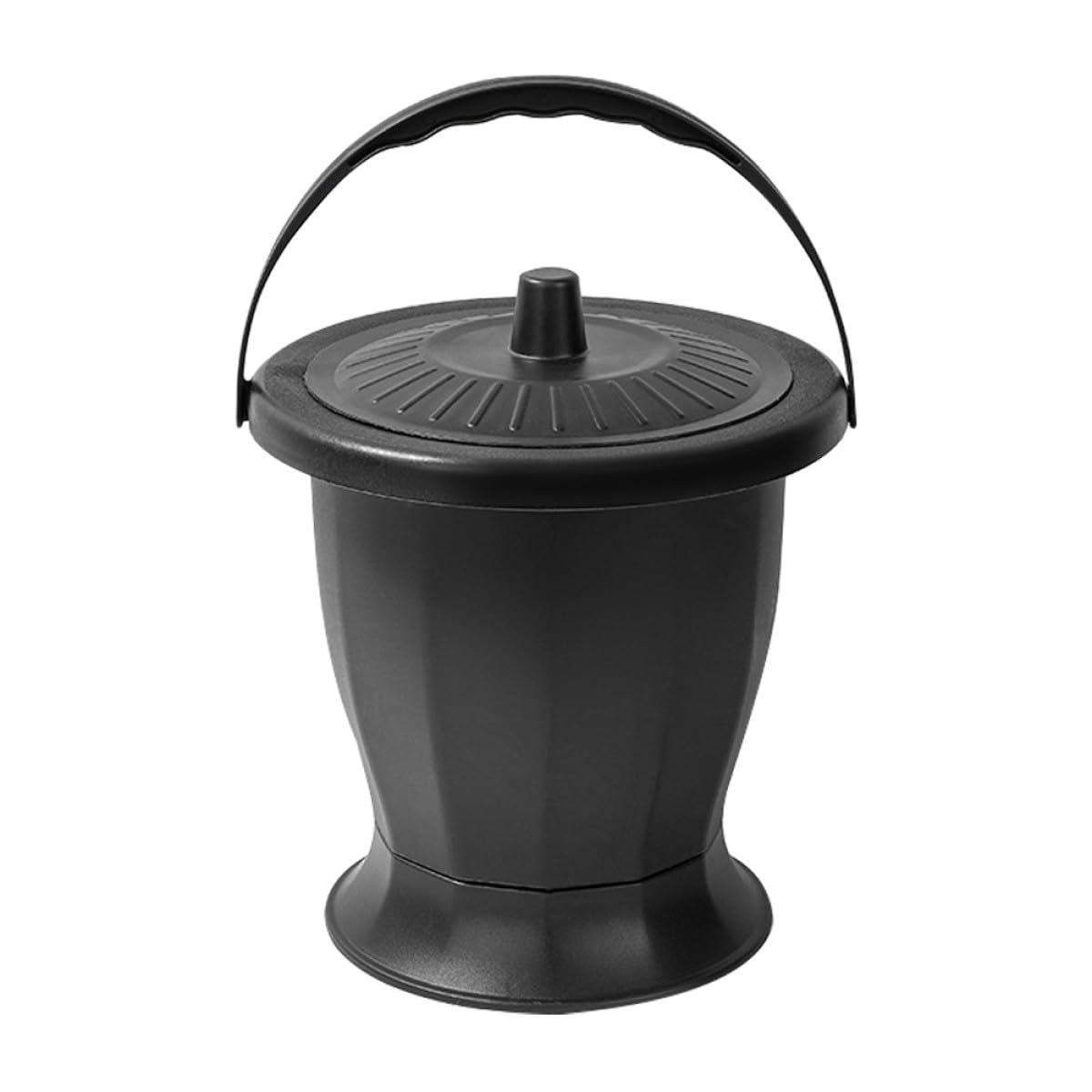 Ciieeo Sputacchiera Portatile per Anziani e Adulti con Coperchio, Vaso da Notte Riutilizzabile in Plastica Pp, Orinatoio Unisex per Uso Domestico e Viaggio, Secchio Urina con Isolamento