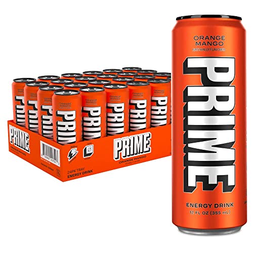 PRIME Energy TROPICAL PUNCH Zero Sugar Preworkout Energy Drink - 200mg Caffeine, 355mg Electrolytes, Hydration Boost, V