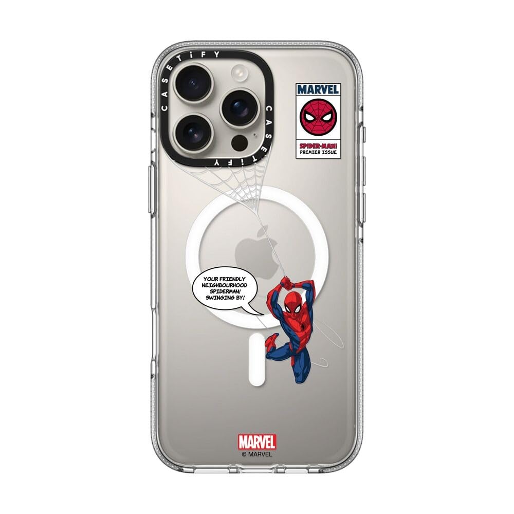 CASETiFY スパイダーマンコラボ iPhone16 Pro MagSafe Amazon.com: CASETiFY Clear iPhone 16 Pro Max Case [Spider-Man Co