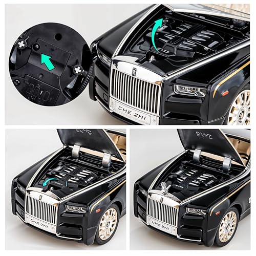 Image of Rolls-Royce Phantom Die-Cast Model Car | 1:32 Scale Luxury Collector's Item | Opening Doors & Boot | Pull-Back Function | LED Lights | Premium Alloy Metal Construction