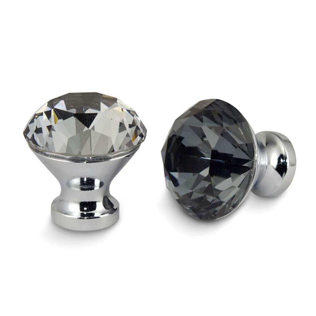 Poignées cuisine cabinet diamant 30mm bouton de meuble cristal pour quincaillerie tiroir