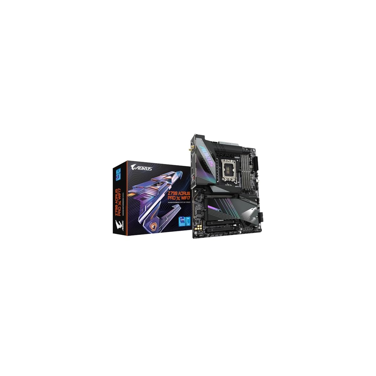 Gigabyte-Scheda-madre-Z790-AORUS-PRO-X-WIFI7-Supporta-CPU-Intel-Core-14th-VRM-1812-fasi-fino-a-8266-MHz-DDR5-OC-1xPCIe-50-4xPCIe-40-M2-Wi-Fi-7-5GbE-LAN-USB-32-Gen-2