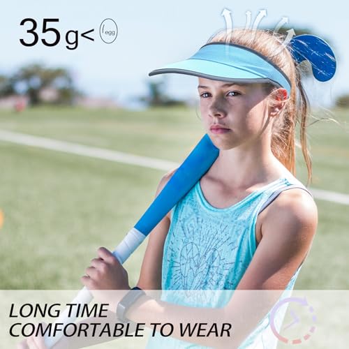 Jastore Kids Quick Drying Sun Visor Hat Lightweight Summer Runninig Tennis Golf Visor Hat for Girls Boys3