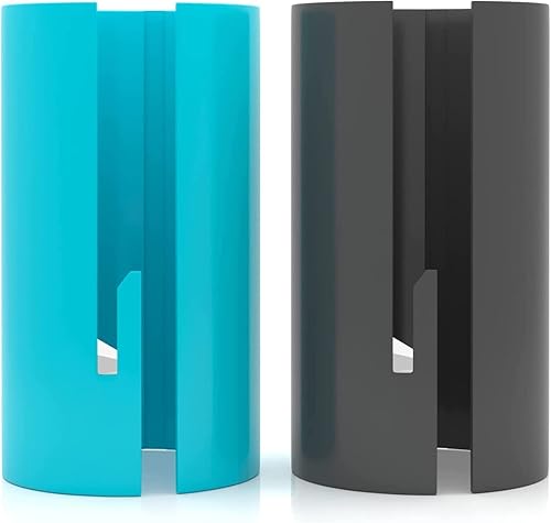 Cortador de papel de regalo, 2 piezas de tubo de herramienta de cortador de papel de regalo, estante de almacenamiento y dispensador con hoja