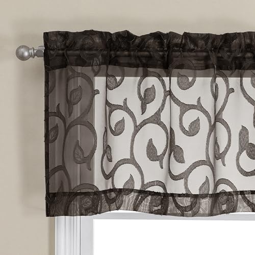Encuentra reviews de Cenefas para recamaras Top cinco. 37 OWENIE Furman - Cenefas de chocolate para ventanas, pequeñas cortinas semitransparentes para sala de estar, recámara, 1 pieza, cortinas de cocina aireadas con clip geométrico...