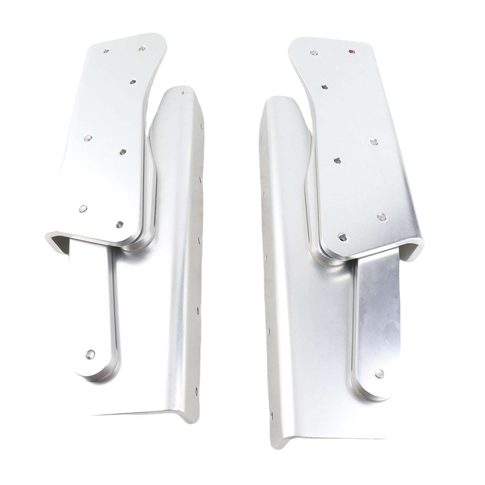 Drfeify Coppia Cerniere per Sedili Pieghevoli per Barche, Cerniera per Sedili Pieghevoli Marine in Lega di Alluminio Anodizzato Spessore 8 Mm Anti Pizzicamento Bordo Arrotondato Supporto per