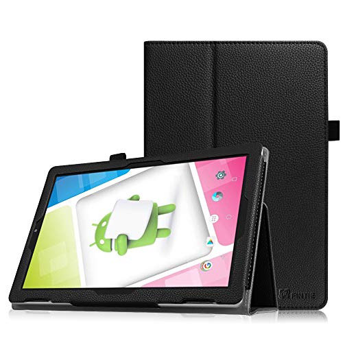 Fintie Nextbook Ares 10A Case, Slim Fit Premium Vegan Leather Standing Protective Cover Case with Stylus Holder for Nextbook Ares 10A 10.1 Inch NX16A10132S Android Tablet, Black