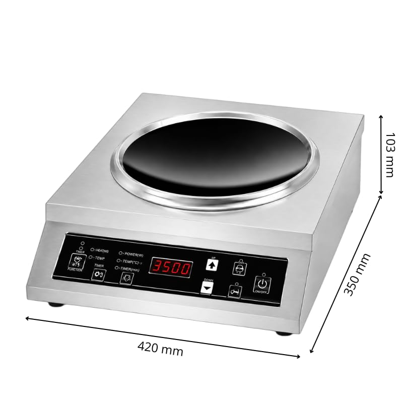 Plaque à induction Wok inox 3500 W