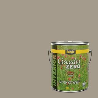 Rodda Paint CASCADIA ZERO Interior Flat Paint & Primer in One, 1-Gallon, Olive Brown