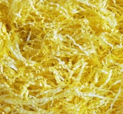 MustBeBonkers Packs of Acid Free Shredded Tissue Paper Shred! Gift Hamper Stuffing Filler (Yellow, 2kg) โ image 1