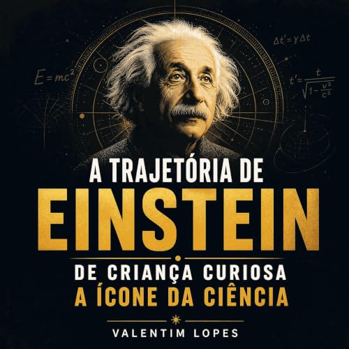 『A trajet&oacute;ria de Einstein, de crian&ccedil;a curiosa a &iacute;cone da ci&ecirc;ncia』のカバーアート