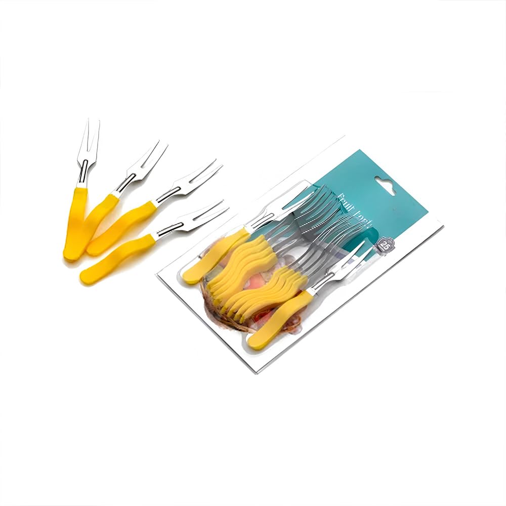 Stainless Steel Fruit Forks - 10 Piece Set -5