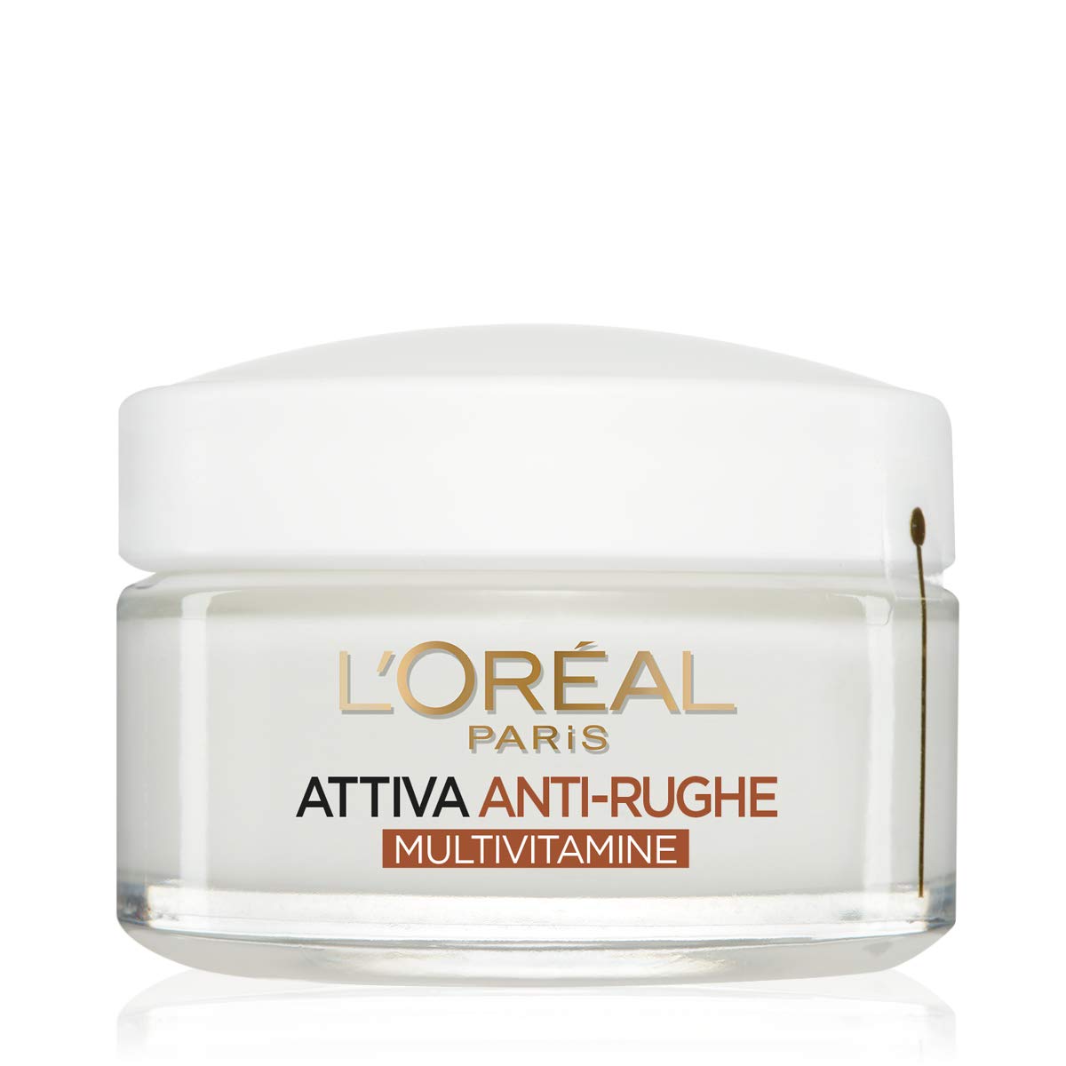 L'Oréal Paris Crema Viso trattamento nutriente giorno Attiva Anti-Rughe, Trattamento Fortificante 65+ con Multivitamine, Adatto a Pelli Mature, 50 ml