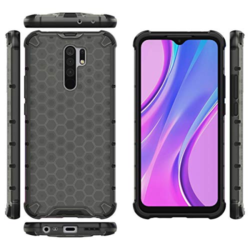 Image of Glasgow | for Poco M2 Honeycomb Pattern Back Case Cover for Poco M2 - Black