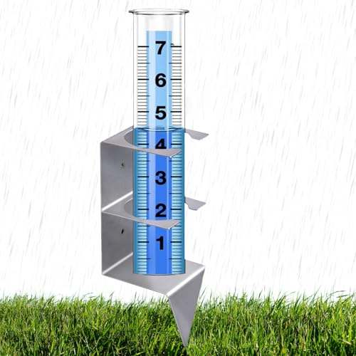 Pluviómetros - pluviómetro digital exterior, indicador de precipitación | Medidor de nieve resistente al gel, medición precisa con uso diario en jardines, callejones o pelo